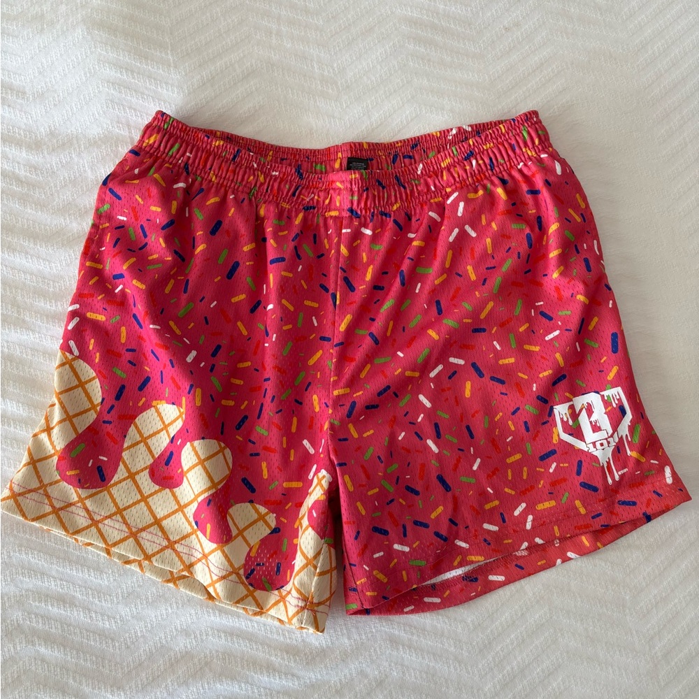Baseball 101 ice cream mesh shorts